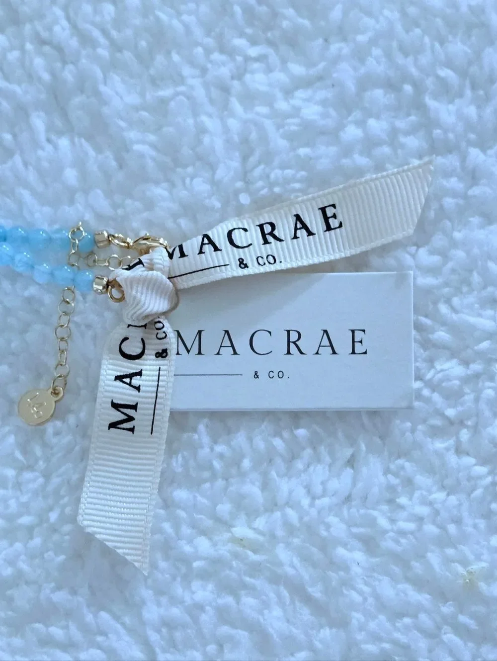 MacRae & Co. Blue Quartz with Charm Duo✌️ Necklace - NWT